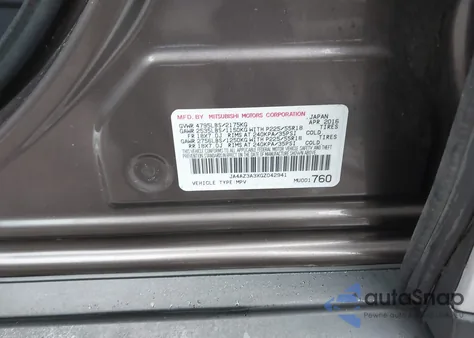 2016 Mitsubishi Outlander Sel из США, поврежденный, VIN JA4AZ3A3XGZ042941